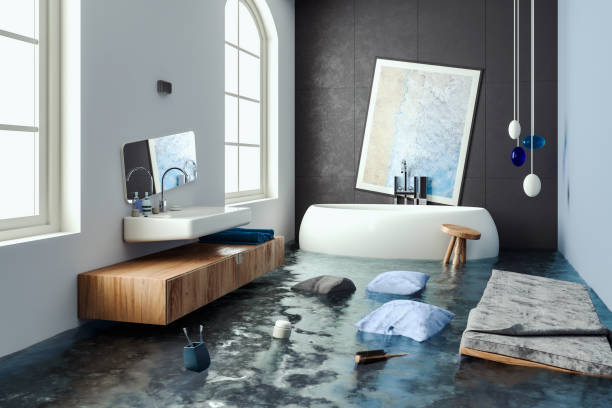 Water damage restoration process in PA